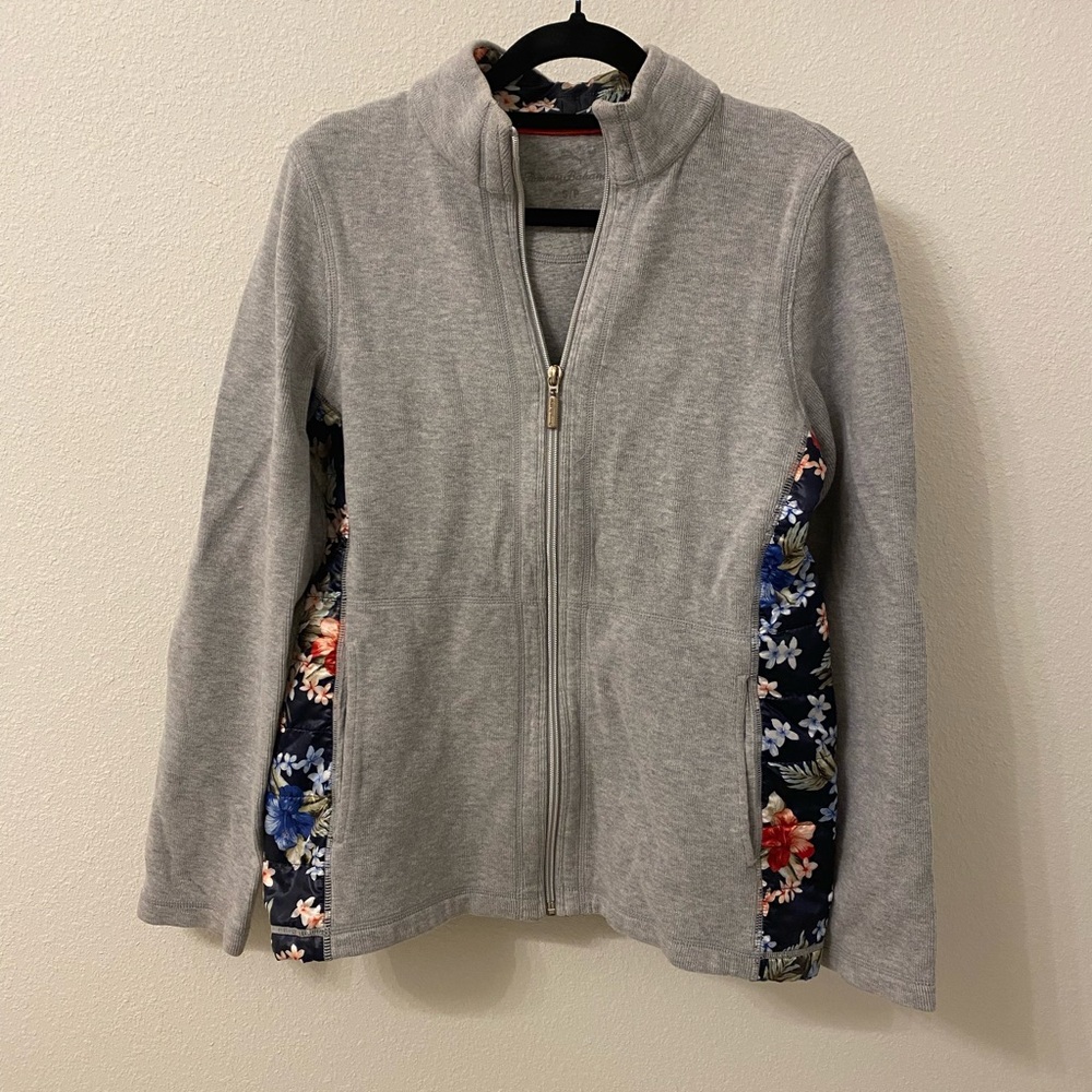 Tommy Bahama Gray Floral Jacket